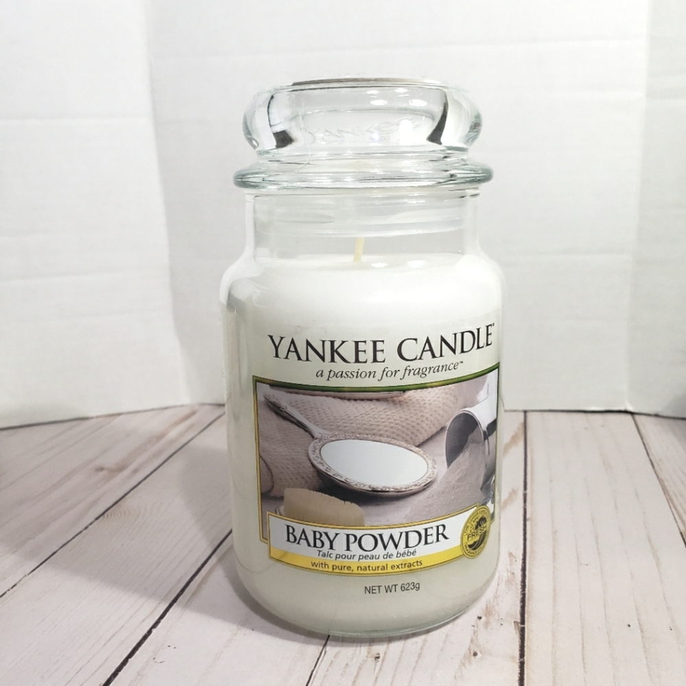 YANKEE CANDLE BABY POWDER LARGE JAR CANDLE - DISCONTINUED